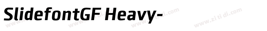 SlidefontGF Heavy字体转换